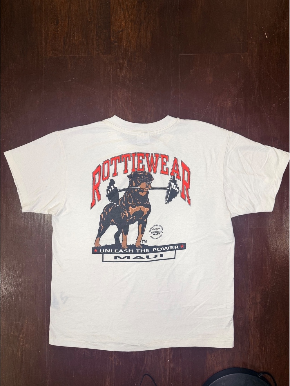 Vintage 90s Rottiewear Maui Rottweiler Single Stitch Hanes Beefy T USA Large